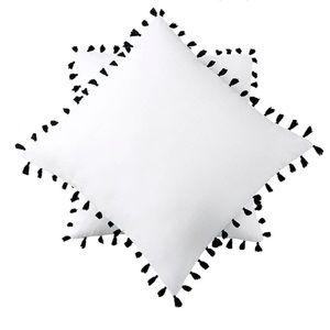 Echelon Euro Shams with Navy Tassels